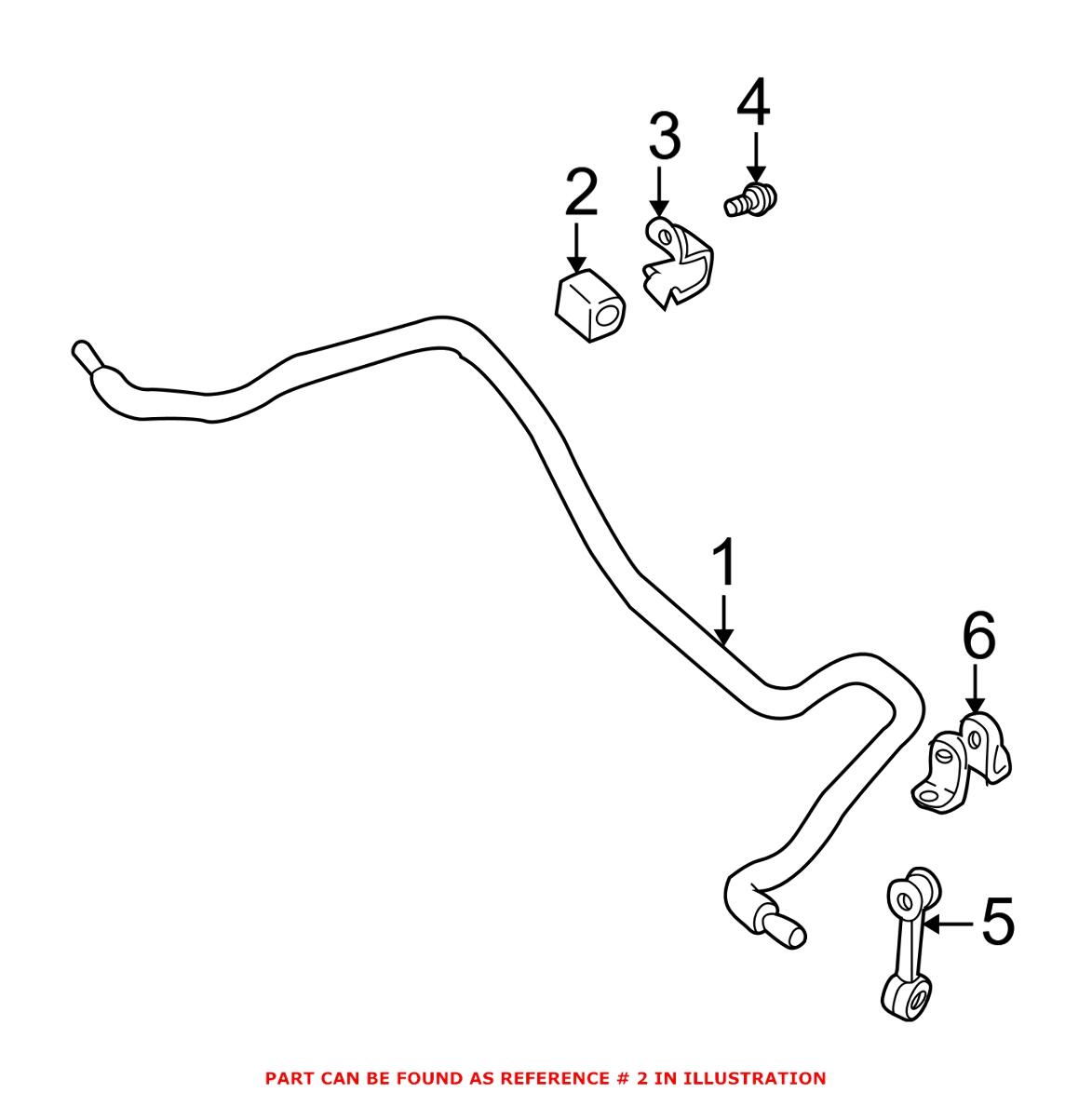 BMW Sway Bar Bushing - Rear (20mm) 33551096669